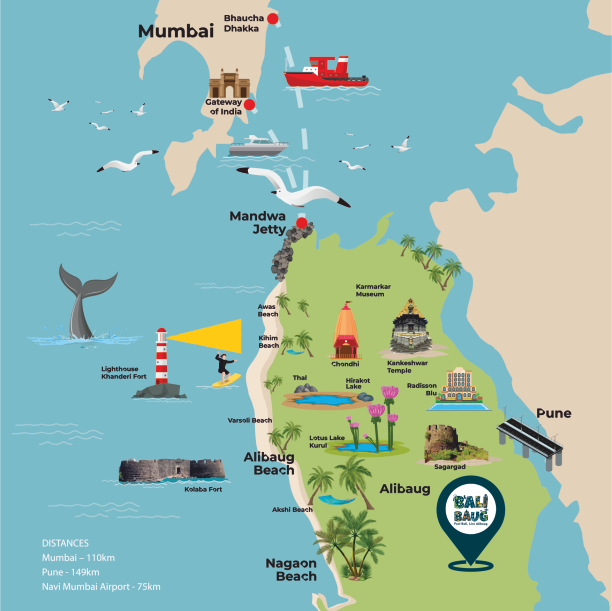 Balibaug Map